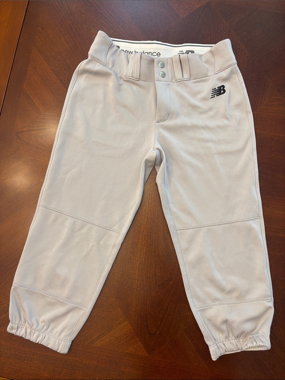 New Balance Kids' Light Gray Jogger Baseball Pants